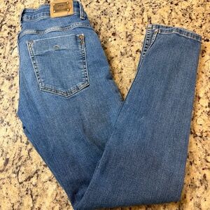 Zara Light Blue Denim Skinny Pants